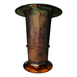 Art Deco Vase by George Davidson For Sale