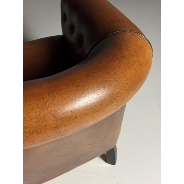 Vintage Club Chairs in Sheepskin Leather, Set of 2 For Sale - Image 15 of 18