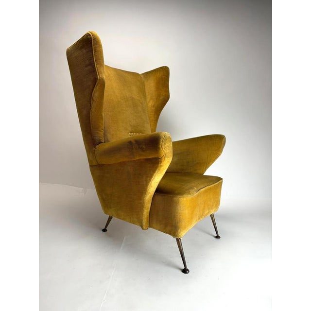 Mid-Century Modern Wingback Chairs by Gio Ponti, 1950s, Set of 2 For Sale - Image 10 of 11