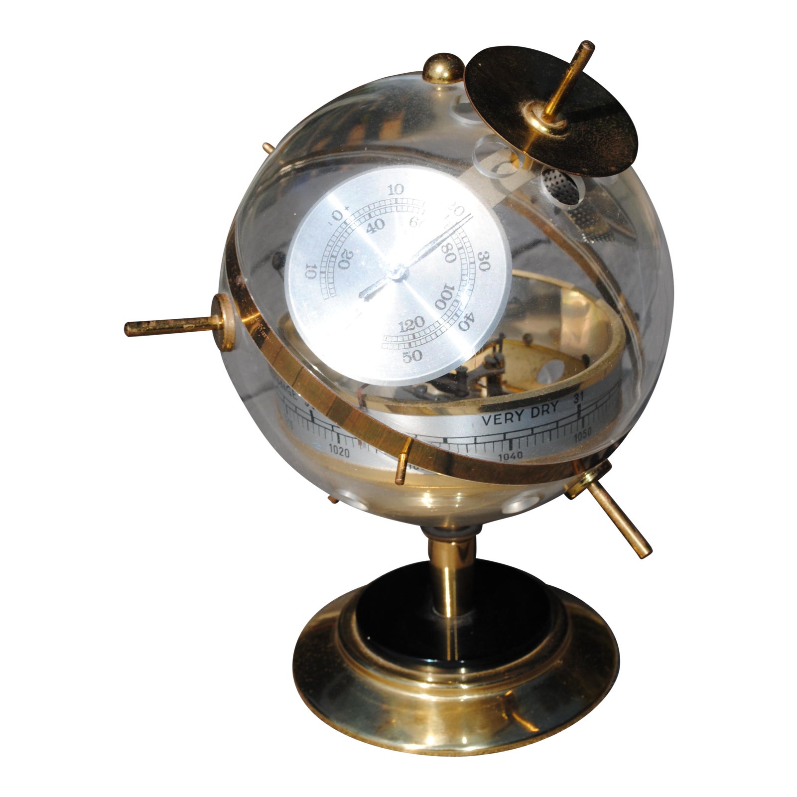 Vintage MidCentury Sputnik Western German Weather Station Barometer