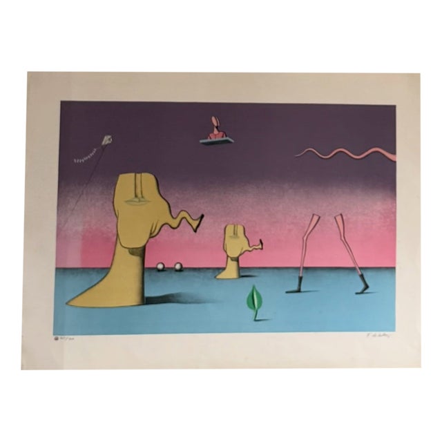 Finn Mickelborg, Surreal Figures, 2000s, Lithograph For Sale