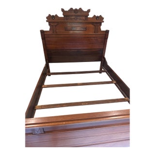 Vintage Carved Bed For Sale
