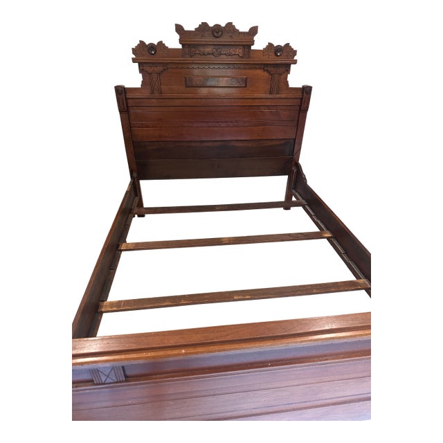 Vintage Carved Bed For Sale