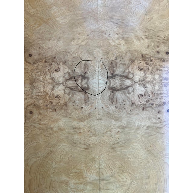 Sand 1970s Henreden Burl Wood Ming Style Coffee Table For Sale - Image 8 of 8