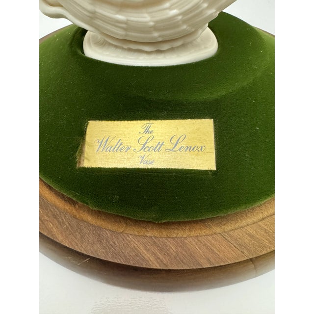 Lenox Sculpture Walter Scott Lenox Limited Edition No. 1691 Vase With Dome With dome. Is 12 x10 w CHerub vase alone is 8w...