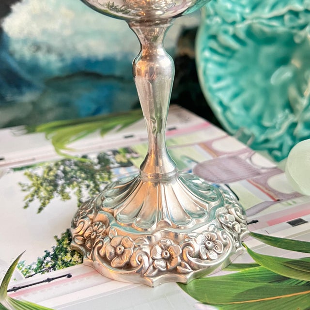 Vintage Reed & Barton "Burgundy" Silverplated Goblets - Set of 7 For Sale - Image 11 of 15