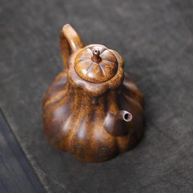 Hand-Carved Dunhuang Mogao Grottoes Guanyin Yixing Zisha Teapot – High Temp Fired Duanni Clay Handmade Chinese Teapot For Sale - Image 4 of 7