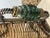 Vintage Wicker Tray Table on Stand Attributed to Maitland Smith For Sale - Image 9 of 13