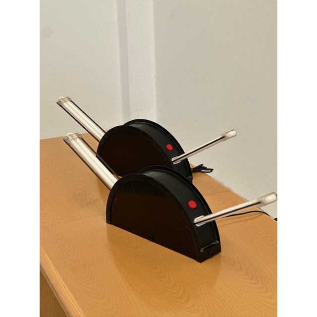 Black Rha Table Lamps by Boccato, Gigante & Zambusi, Set of 2 For Sale - Image 8 of 9