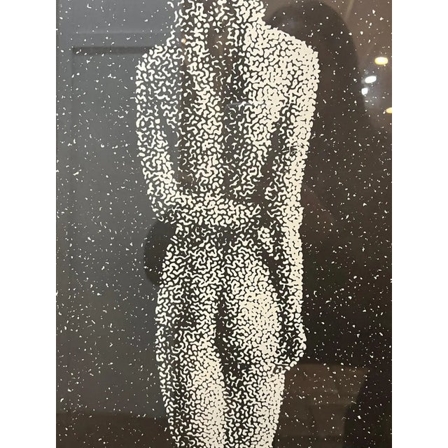 Dove Gray 1980s Large Post Modern Nude Signed Lithograph For Sale - Image 8 of 13