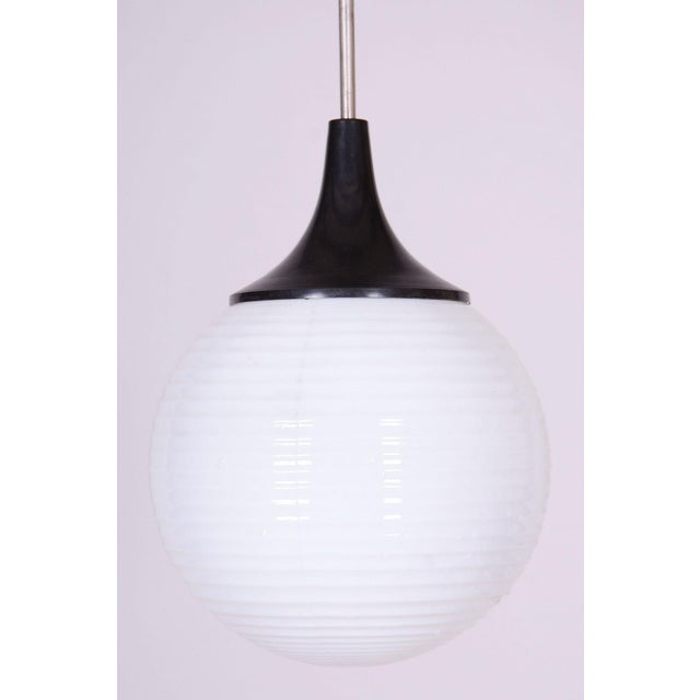 This elegant pendant chandelier, originating from the 1950s from Czechoslovak production, represents an exemplary piece in...