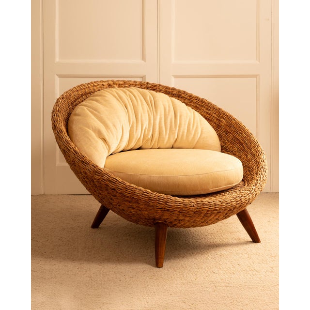 Rattan Round Chair, 1970s For Sale - Image 10 of 10