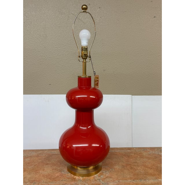Red Empire Christopher Spitzmiller for Visual Comfort Chambers Table Lamp, Cinnabar For Sale - Image 8 of 12