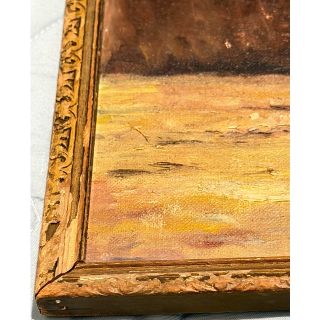 Early 20th Century Floral Still Life Oil Painting in Gilt Frame For Sale - Image 11 of 12