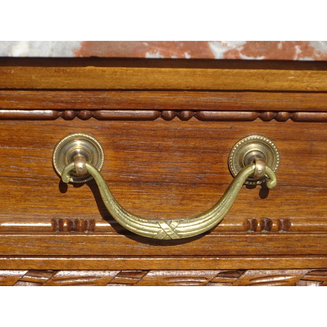 Art Deco Buffet in Walnut and Aleppo Breccia, 1920s For Sale - Image 16 of 18