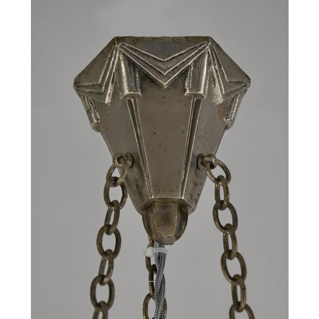 French Art Deco Pendant Light by Marius Sabino 1930 France For Sale - Image 15 of 18