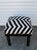 Vintage Zebra Stripe Footstool Ottoman - Each For Sale - Image 10 of 11