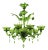 Translucent Green Murano Style Glass Chandelier from Simoeng For Sale