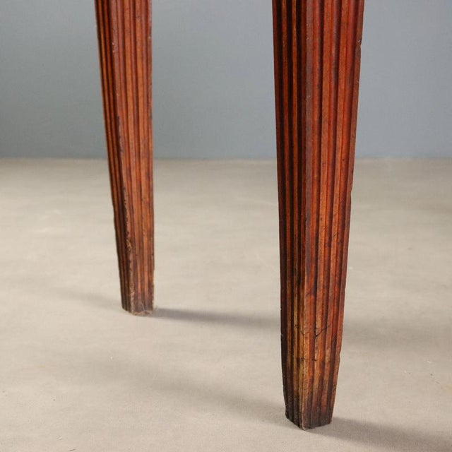 Neoclassical Walnut Console with Marble Top For Sale - Image 9 of 13