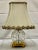 Waterford “Lismore” Round Cut Crystal Table Lamp-Customized Shade, Brass Base For Sale - Image 10 of 12