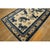Textile 1880s Antique Small Blue and Ivory Chinese Ningxia Small Foo Dog Greek Key Rug For Sale - Image 7 of 10