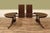 2020s 54 Inch Round Inlaid Walnut Pedestal Dining Table With Leaves Seats 4 to 8 People For Sale - Image 5 of 14