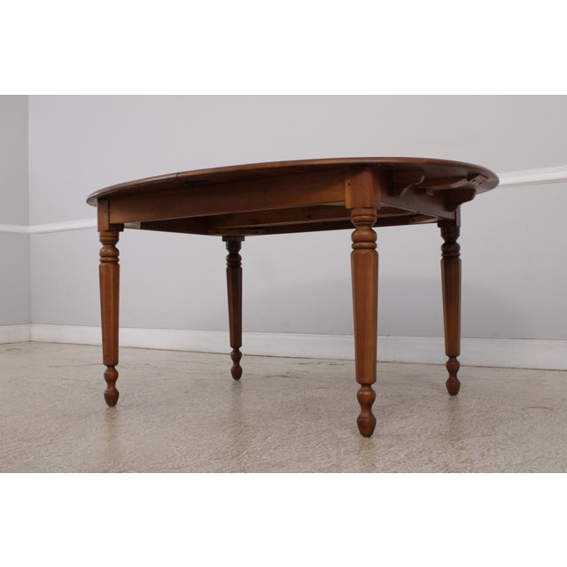 Stickley Cherry Oval Dining Table W. 3 Leaves For Sale - Image 9 of 16