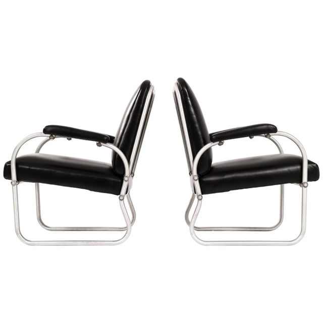 Black Warren McArthur for Namco Lounge Chairs - A Pair For Sale - Image 8 of 8