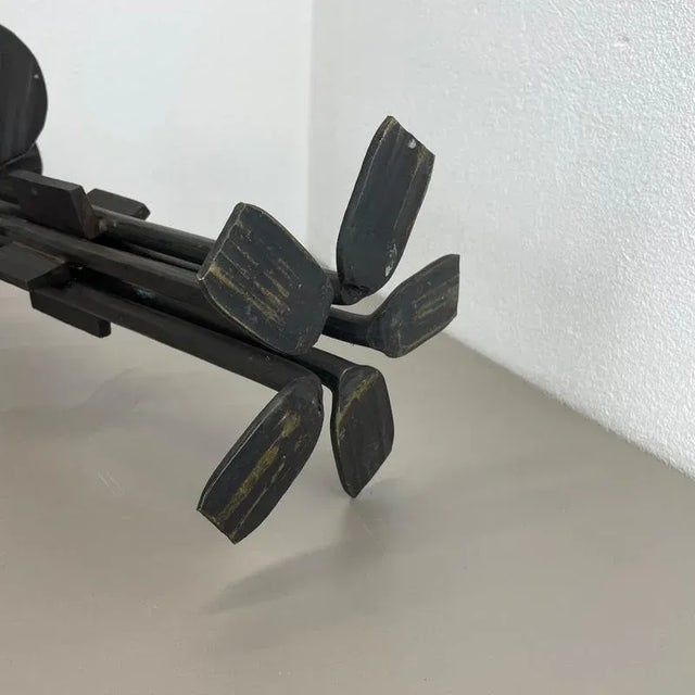 Large Brutalist Bronze Candleholder from Manfred Bergmeister, Germany, 1970s For Sale - Image 17 of 18