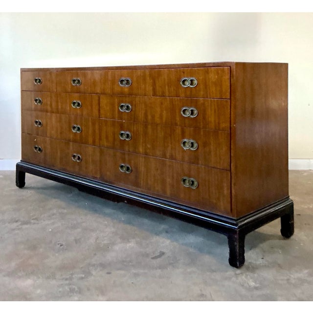 Vintage Boho Michael Taylor for Henredon Locked Rings Dresser For Sale - Image 11 of 11