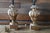 Italian Pair of Carved Wood Gilt Table Lamps With Fluted Urn Bases For Sale - Image 9 of 18