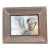 1970’s Original Abstract Painting /Charcoal Figure in Landscape Distressed Wood Frame For Sale
