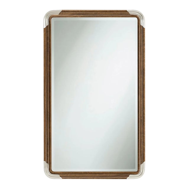 Walnut Art Deco Mirror For Sale