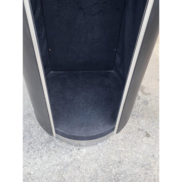 Rotating Totem Coat Stand in Black Leather by Guido Faleschini for I4 Mariani, 1970 For Sale - Image 12 of 14