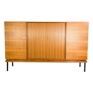 Midcentury Modern Highboard in Walnut For Sale