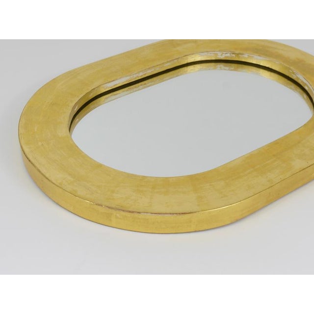 Mid-Century Minimalist Gold-Plated Wall Mirror by Carl Aubock, Vienna, Austria, 1960 For Sale - Image 9 of 15