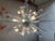 Transparent Murano Glass Oval Murano Glass Triedro Sputnik Chandelier For Sale - Image 8 of 10