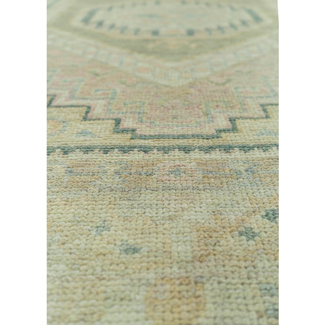 Turkish Oushak Rug 3'1" x 7'7" #19276 Explore a curated collection of hallway runners, wool rugs, and handmade...