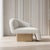 Kaia Modern White Boucle Left Arm Accent Chair For Sale In Los Angeles - Image 6 of 10