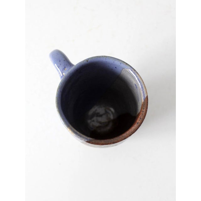 Vintage Handmade Studio Pottery Mug For Sale - Image 9 of 11