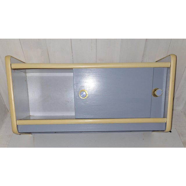 Small Mid-Century Modern Wall Cabinet, 1950s For Sale - Image 4 of 9