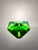 Glass Vintage Art Deco Green Uranium Glass Faceted Ashtray by Moser, Czechoslovakia, 1930 For Sale - Image 7 of 7