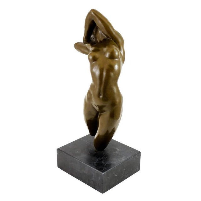 Modern Modern Brown Patinated Torso Sculpture, 20th Century, Bronze For Sale - Image 3 of 9