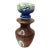 Judaica Holy Frankincense & Myrrh Anointing Oil Myrtle Wood Dispenser W/ Ceramic Stopper For Sale