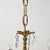Vintage Brass and Crystal Chandelier Petite 5 Arm Made in Spain For Sale - Image 9 of 13