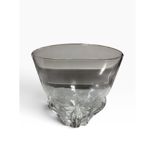 An exquisite example of mid-century American luxury glasswork, this vintage "Deep Flower Bowl" (Model 8091) was designed...