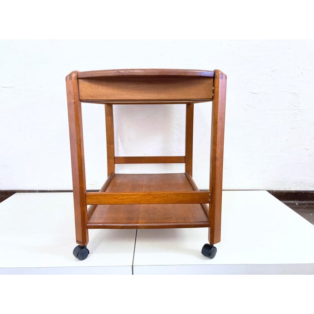 Danish Teak Bar Cart by Aksel Kjersgaard, 1960s For Sale - Image 9 of 14