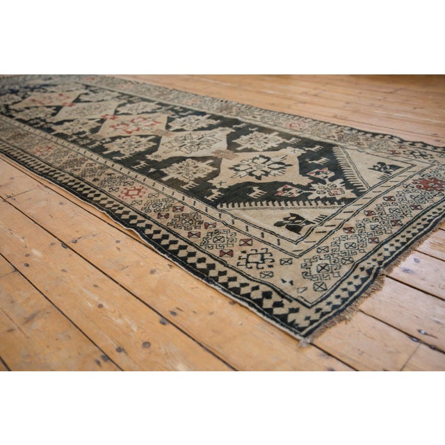 Textile Vintage Distressed Karabagh Rug Runner - 3'10" X 10'6" For Sale - Image 7 of 11