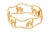 Contemporary Wide Open Style Wave 18k Yellow Gold Camel Bracelet For Sale - Image 3 of 5