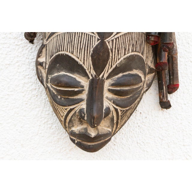 Village Guardian African Painted Mask For Sale In Los Angeles - Image 6 of 8
